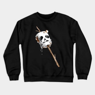 Jack O Lantern Ghost Marshmallow On A Stick On Halloween Crewneck Sweatshirt